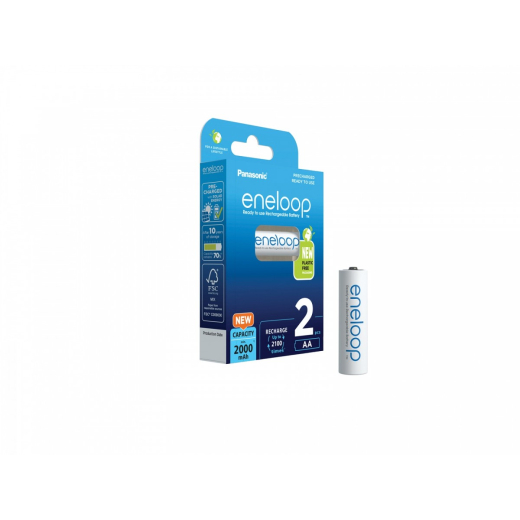 eneloop batteri AA 2000 mAh s�t af 2