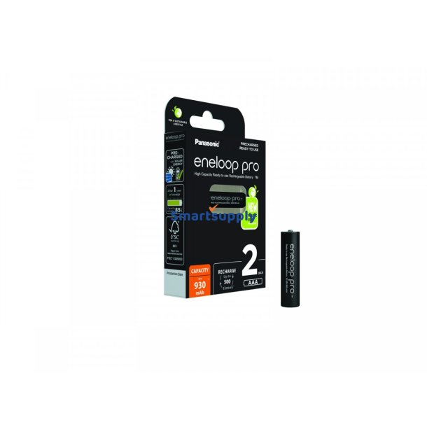 eneloop pro batteri AAA 930 mAh s�t af 2