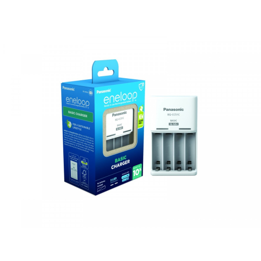 eneloop BQCC17 oplader s�t med 4 batterier