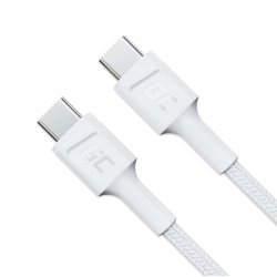 PowerStream USB-C til USB-C kabel 2m, PD 60W, QC 3.0, hvid