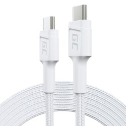PowerStream USB-C til USB-C kabel 2m, PD 60W, QC 3.0, hvid