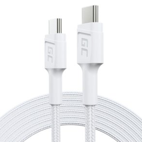 PowerStream USB-C til USB-C kabel 2m, PD 60W, QC 3.0, hvid