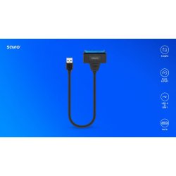 Adapter USB-A 3.1 Gen 1 til SATA 2,5 tommer AK-68