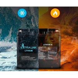 Batteri LiFePO4 24AH 12.8V BMS EX.30424