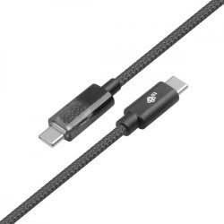 USB C Kabel 1m med opladningsindikator LED 100W