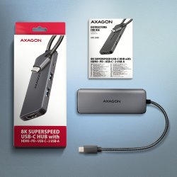 HMC-5H8K 2xUSB-A HDMI8K 1x USB-C PD100W USB-C