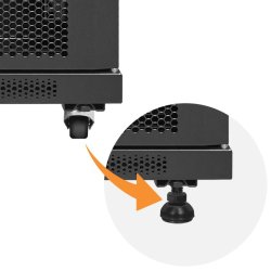 19 tommer RACK skab 15U, 600x600x855, st�l