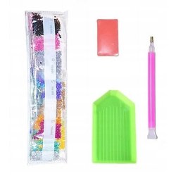 Diamant mosaik - R�d bil