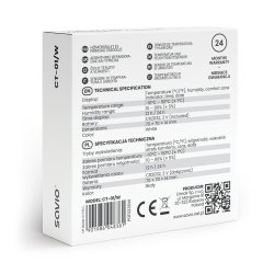 Temp./fugtighedsensor SAVIO CT-01/W hvid