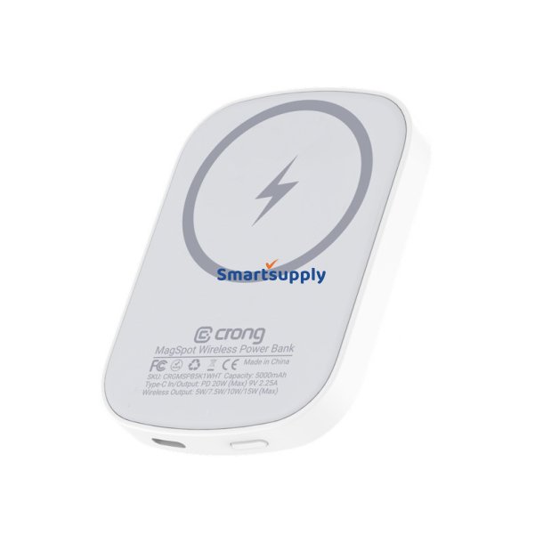 Powerbank med MagSafe 5000mAh, USB-C 20W PD