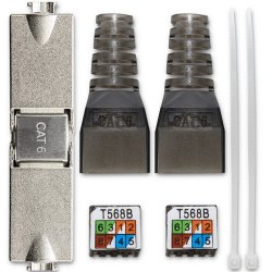 RJ45 toolless STP stik CAT6, JACK PIN