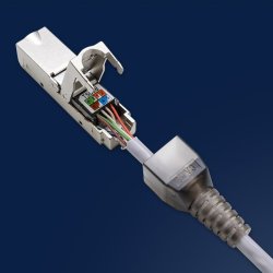 RJ45 toolless STP stik CAT6, JACK PIN