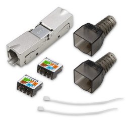 RJ45 toolless STP stik CAT6, JACK PIN