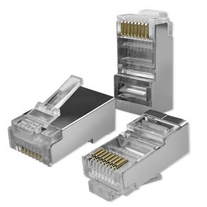 RJ45 modul�r connector CAT6, FTP, 100stk