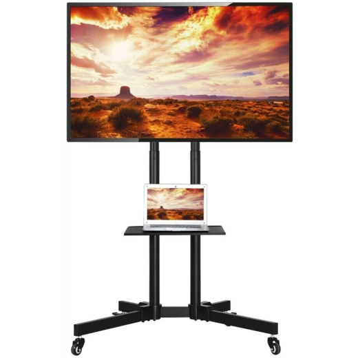 Mobilstand til TV 37-70 tommer, 50 kg, 2 hylder