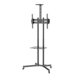 Mobilstand til TV 37-70 tommer, 50 kg, 2 hylder
