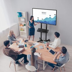 Mobilstand til TV 37-70 tommer, 50 kg, 2 hylder