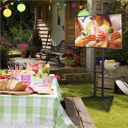 Mobilstand til TV 37-70 tommer, 50 kg, 2 hylder