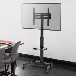 Mobil TV-stativ 32-55 tommer, 35kg, AV-hylde