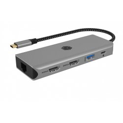 ICY BOX IB-DK4012-CPD 9in1, 2x HDMI, 4K60Hz