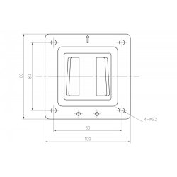 V�gbeslag til 1xLCD max. 27" max. belastning 18kg
