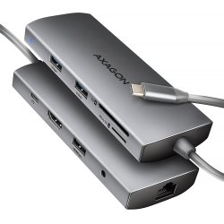HMC-8HLSA USB hub 8i1 5Gbps HDMI audio LAN PD