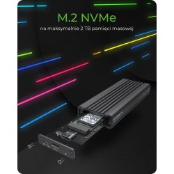 ICY BOX IB-1824ML-C31 M.2 NVMe-sag med RGB