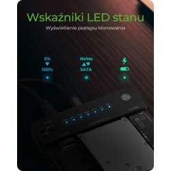 ICY BOX IB-2915MSCL-C31 M.2 NVMe og SATA 2,5/3