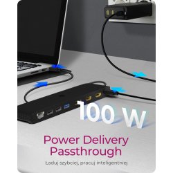 ICY BOX IB-DK2116-C 12in1,HDMI,DP,LAN,USB