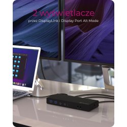 ICY BOX IB-DK2245AC 13in1, 2xDP, 2xHDMI