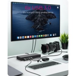 ICY BOX IB-DK2245AC 13in1, 2xDP, 2xHDMI