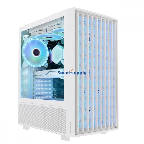 PC kabinet Breeze ARGB FLOW Midi hvid