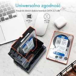 IB-RD3621U3 2x3.5 RAID