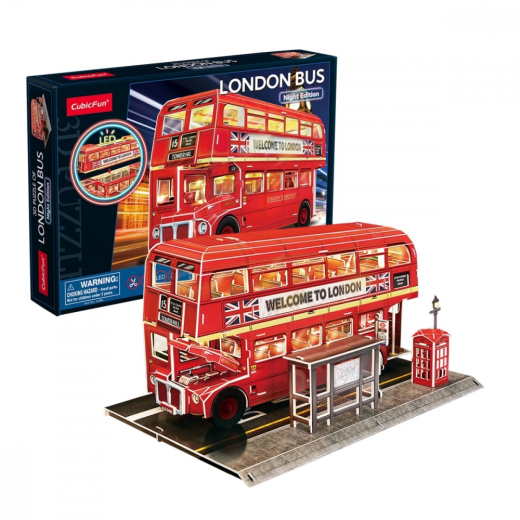 3D puslespil - London bus