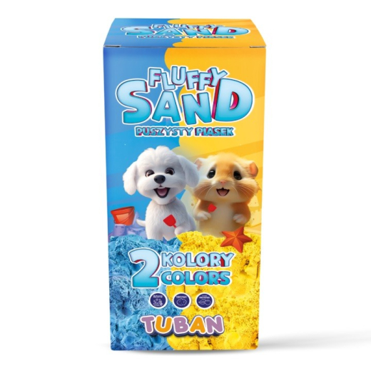 Fluffy sand - S�t bl� og gul