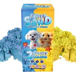 Fluffy sand - S�t bl� og gul