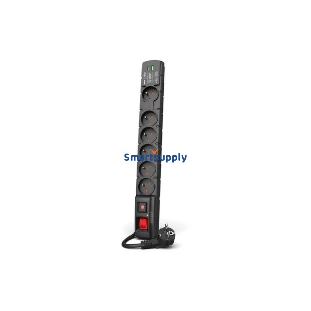 SURGE PROTECTOR ACAR S6 USB A+B 3M 6X FRANSK PD