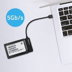 SATA adapter SSD HDD 2.5 drev, USB 3.0, 2TB