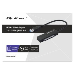 SATA adapter SSD HDD 2.5 drev, USB 3.0, 2TB