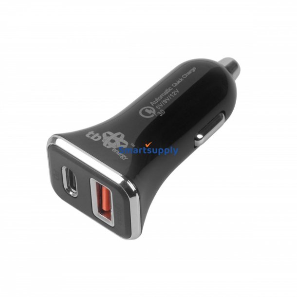 Biloplader USB A+B Quick Charge