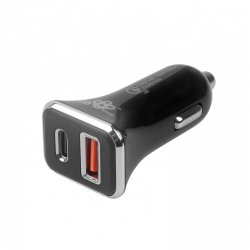 Biloplader USB A+B Quick Charge