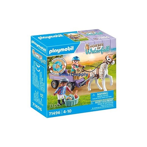 Figurer s�t Heste 71496 Pony vogn