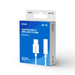 Adapter AK-52 USB-C - Mini Jack 3,5 mm, Samsung