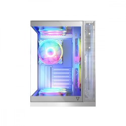 Computer kabinet VOLCANO PANORAMA APEX ARGB 3F MIDI Hvid