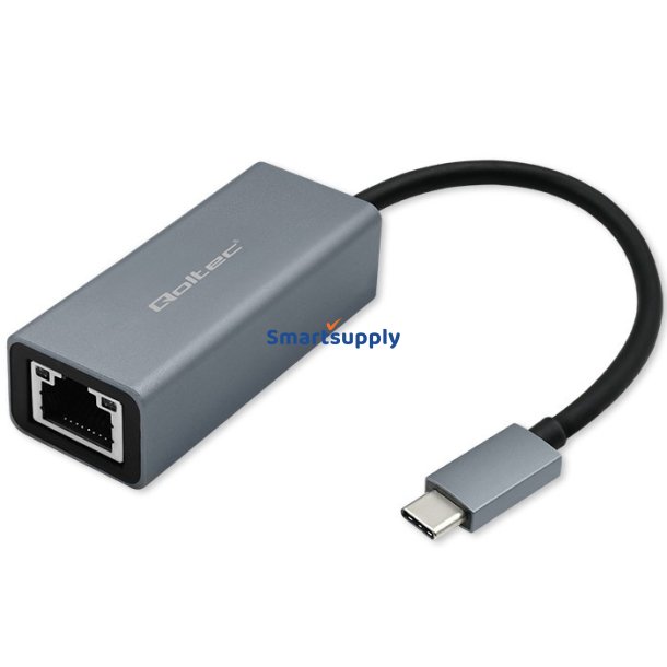 USB C til RJ45 Ethernet 1000Mps, aluminium hus