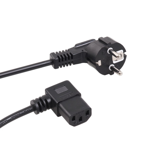 Str�mkabel vinkel 3-ben stik 5M EU MCTV-804