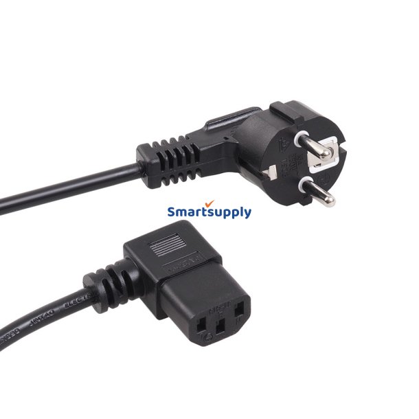 Str�mkabel vinkel 3-ben stik 5M EU MCTV-804