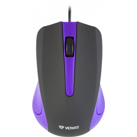 USB-kable mus, 3 knapper, gummieret overflade