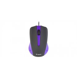 USB-kable mus, 3 knapper, gummieret overflade