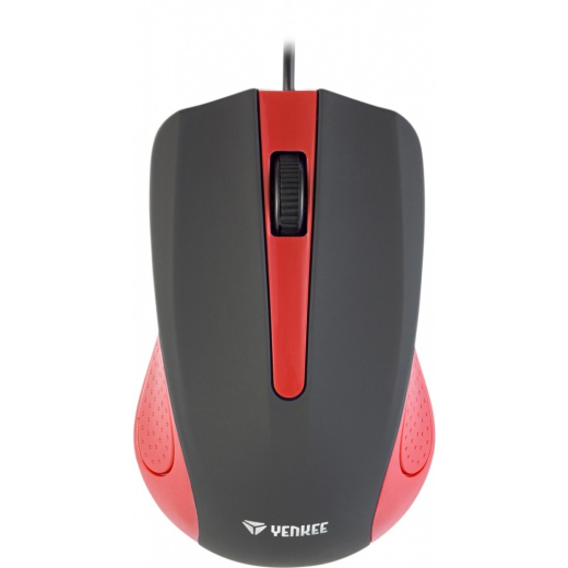 USB-kable mus, 3 knapper, gummieret overflade
